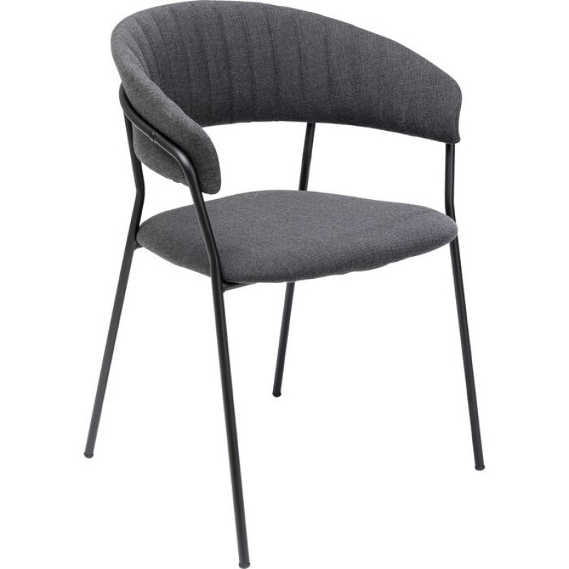 Chair with Armrest Belle Anthracite